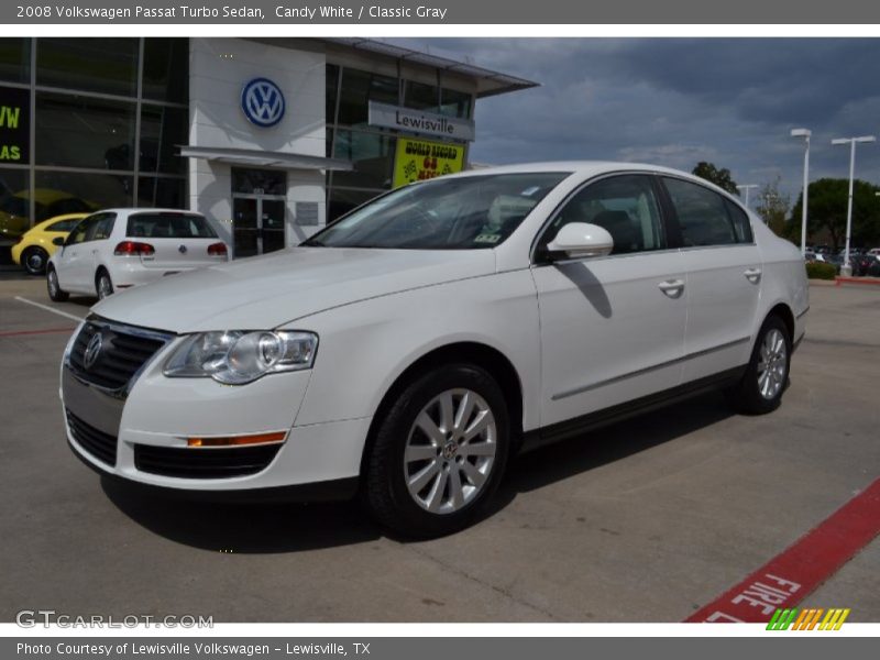 Candy White / Classic Gray 2008 Volkswagen Passat Turbo Sedan