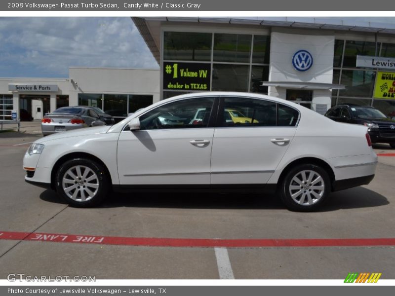 Candy White / Classic Gray 2008 Volkswagen Passat Turbo Sedan