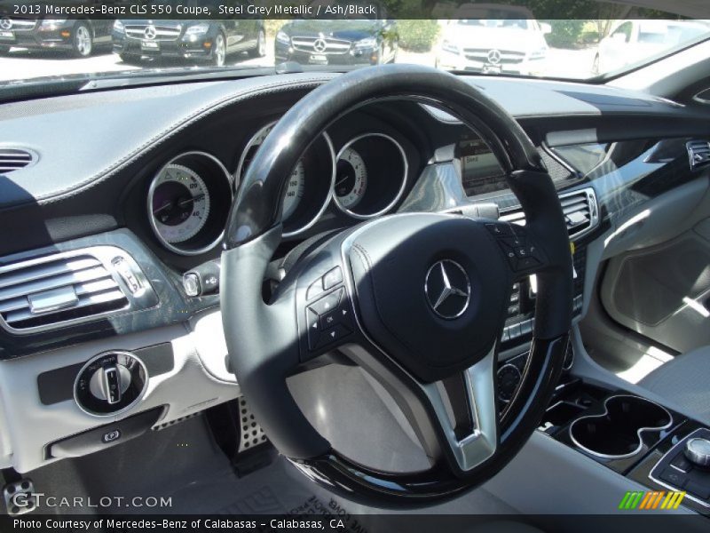 Steel Grey Metallic / Ash/Black 2013 Mercedes-Benz CLS 550 Coupe