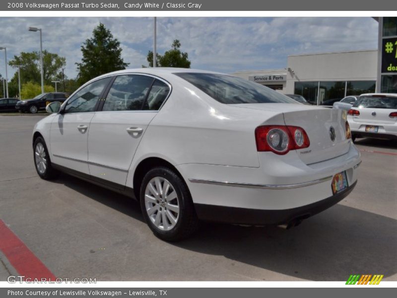 Candy White / Classic Gray 2008 Volkswagen Passat Turbo Sedan