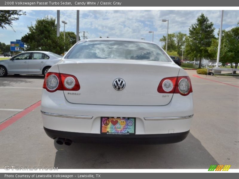 Candy White / Classic Gray 2008 Volkswagen Passat Turbo Sedan