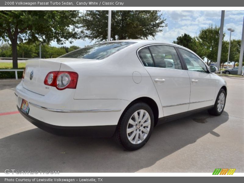 Candy White / Classic Gray 2008 Volkswagen Passat Turbo Sedan