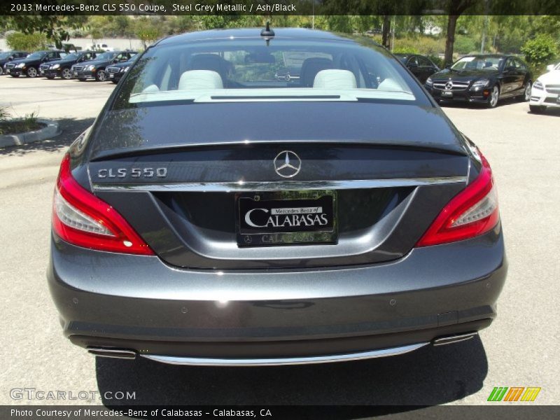 Steel Grey Metallic / Ash/Black 2013 Mercedes-Benz CLS 550 Coupe