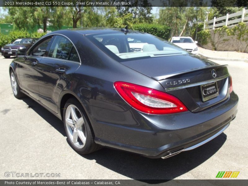 Steel Grey Metallic / Ash/Black 2013 Mercedes-Benz CLS 550 Coupe