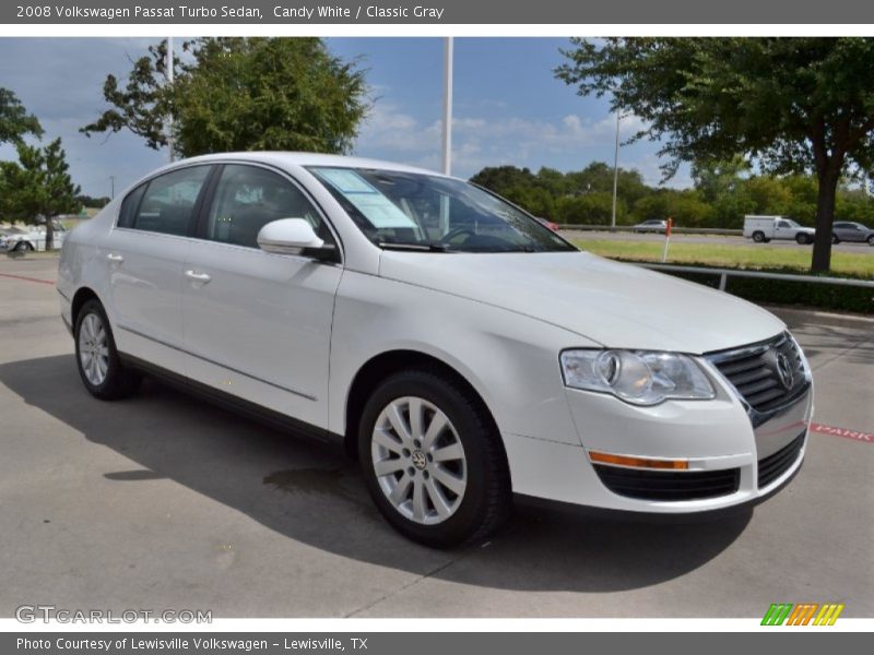 Candy White / Classic Gray 2008 Volkswagen Passat Turbo Sedan
