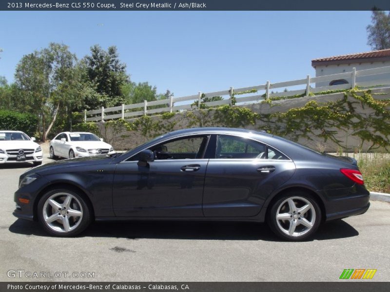 Steel Grey Metallic / Ash/Black 2013 Mercedes-Benz CLS 550 Coupe