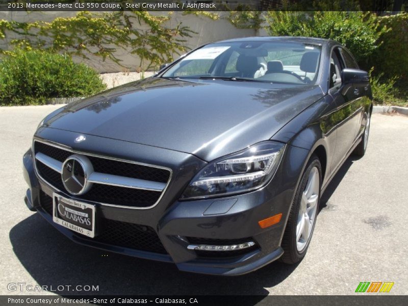 Steel Grey Metallic / Ash/Black 2013 Mercedes-Benz CLS 550 Coupe