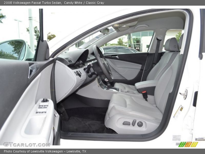 Candy White / Classic Gray 2008 Volkswagen Passat Turbo Sedan