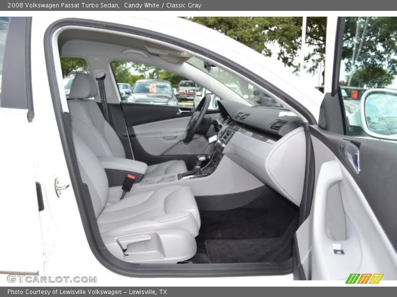 Candy White / Classic Gray 2008 Volkswagen Passat Turbo Sedan