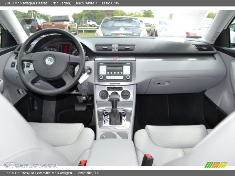 Candy White / Classic Gray 2008 Volkswagen Passat Turbo Sedan