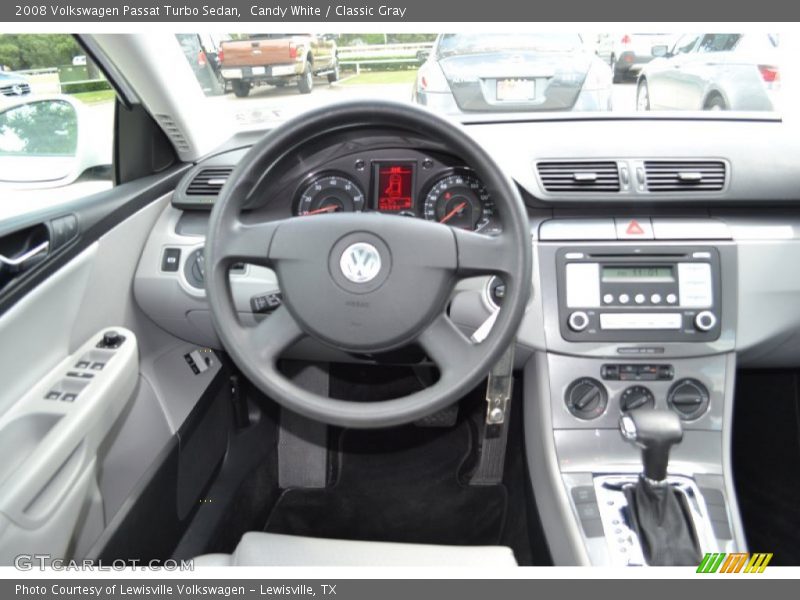 Candy White / Classic Gray 2008 Volkswagen Passat Turbo Sedan