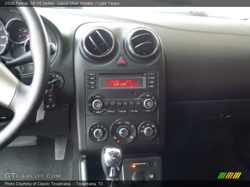 Liquid Silver Metallic / Light Taupe 2008 Pontiac G6 V6 Sedan