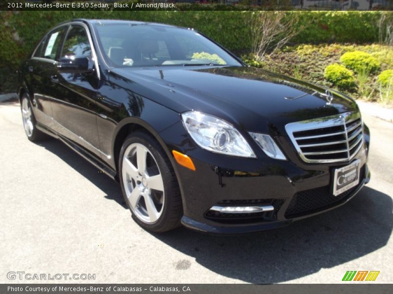 Black / Almond/Black 2012 Mercedes-Benz E 350 Sedan