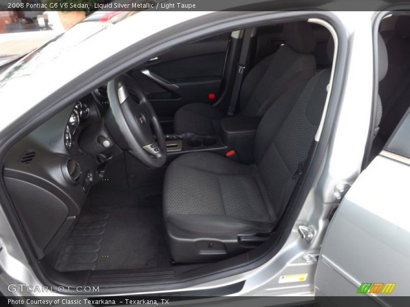 Liquid Silver Metallic / Light Taupe 2008 Pontiac G6 V6 Sedan