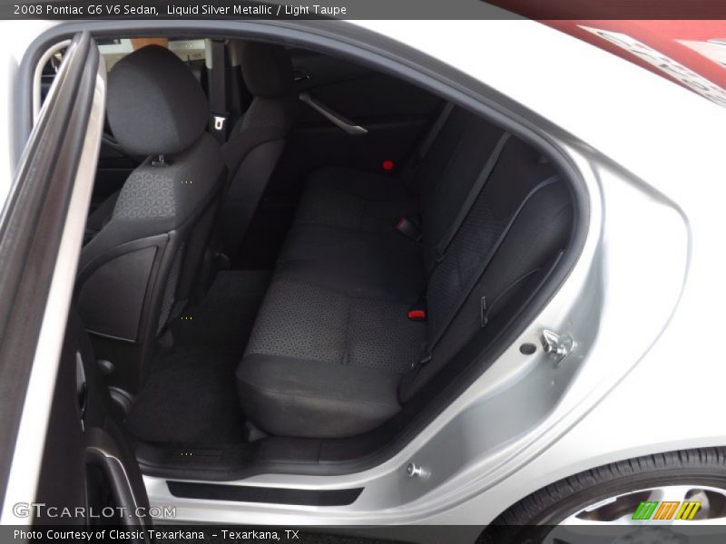 Liquid Silver Metallic / Light Taupe 2008 Pontiac G6 V6 Sedan