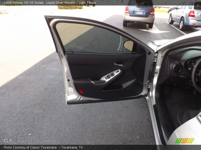 Liquid Silver Metallic / Light Taupe 2008 Pontiac G6 V6 Sedan