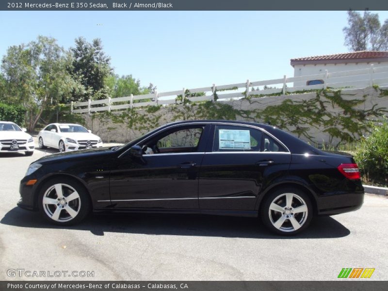Black / Almond/Black 2012 Mercedes-Benz E 350 Sedan