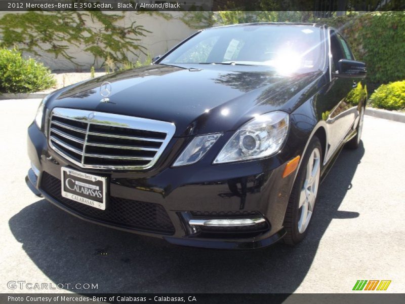Black / Almond/Black 2012 Mercedes-Benz E 350 Sedan