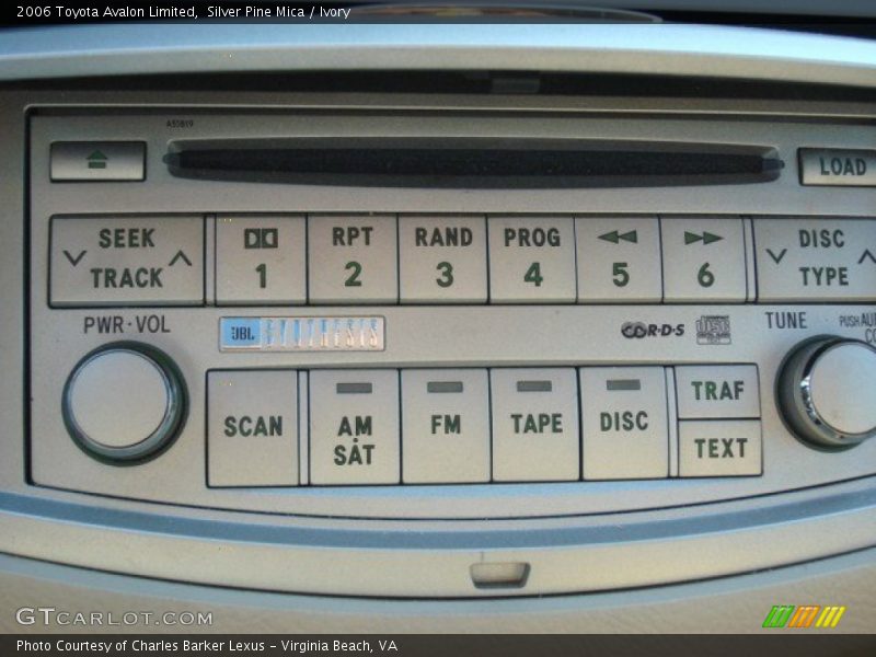 Audio System of 2006 Avalon Limited