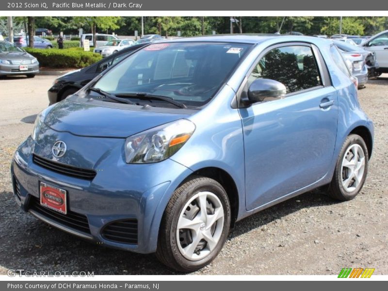 Pacific Blue Metallic / Dark Gray 2012 Scion iQ