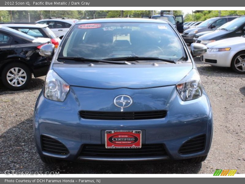 Pacific Blue Metallic / Dark Gray 2012 Scion iQ