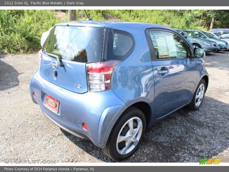 Pacific Blue Metallic / Dark Gray 2012 Scion iQ
