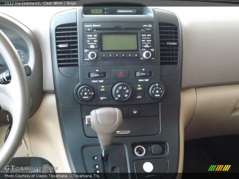 Clear White / Beige 2012 Kia Sedona LX