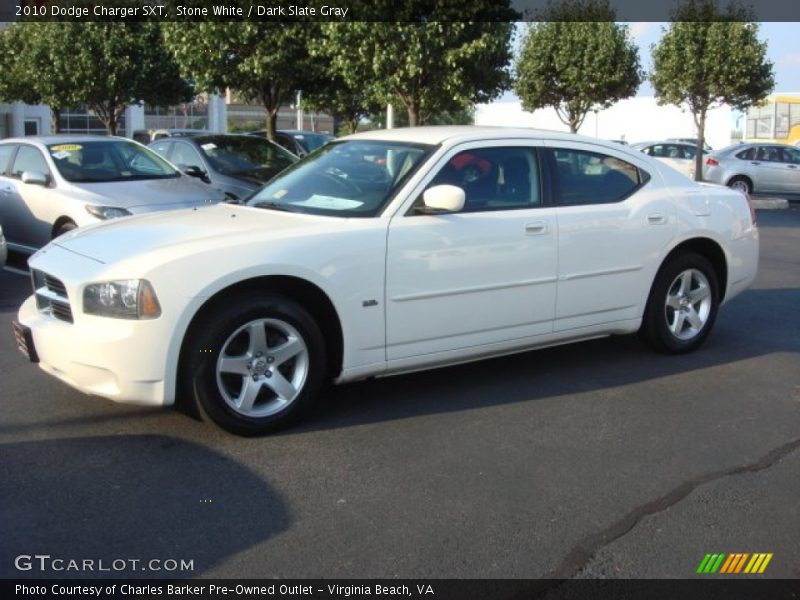Stone White / Dark Slate Gray 2010 Dodge Charger SXT