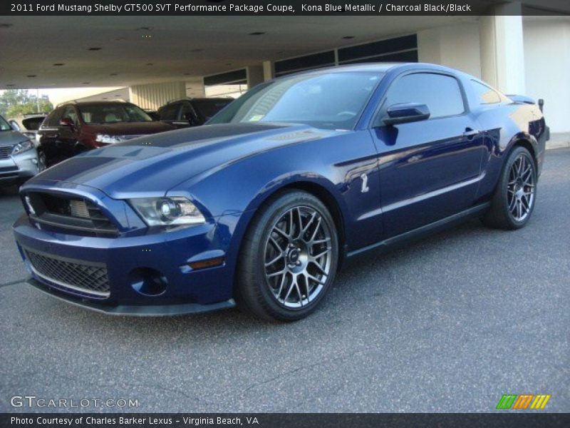 Front 3/4 View of 2011 Mustang Shelby GT500 SVT Performance Package Coupe