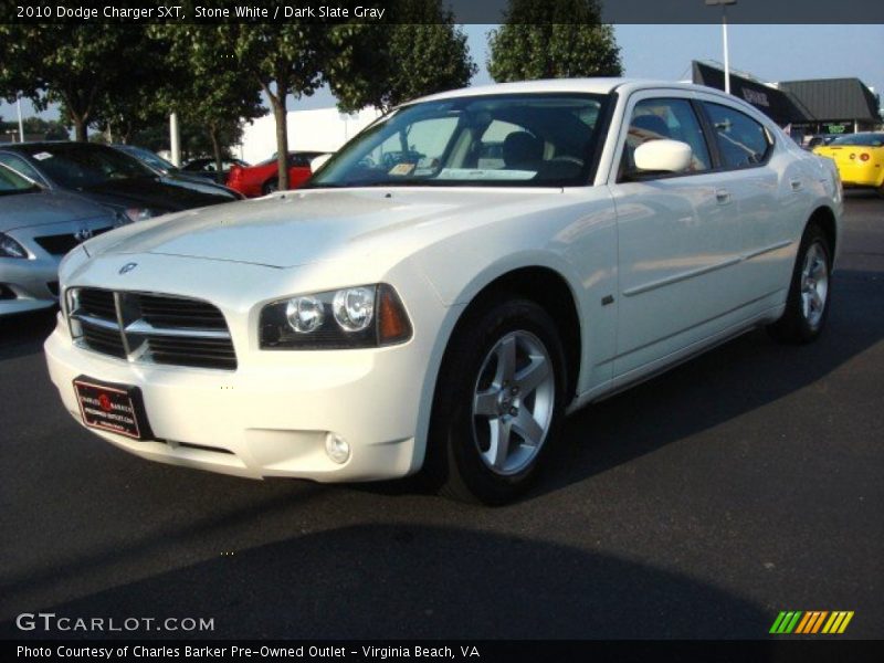 Stone White / Dark Slate Gray 2010 Dodge Charger SXT