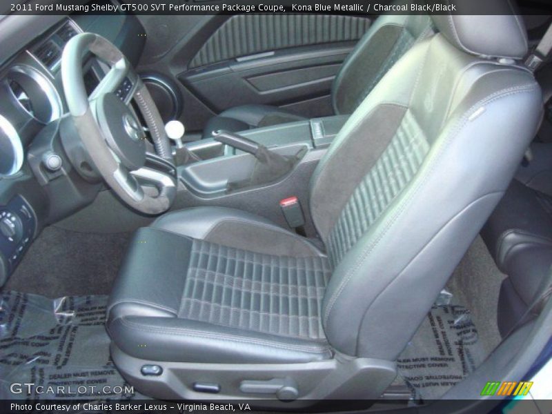 Front Seat of 2011 Mustang Shelby GT500 SVT Performance Package Coupe