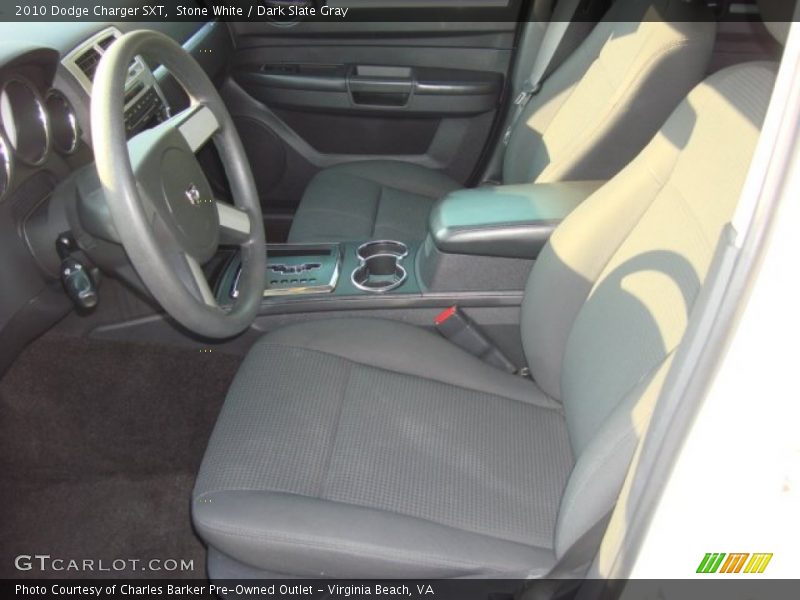 Stone White / Dark Slate Gray 2010 Dodge Charger SXT