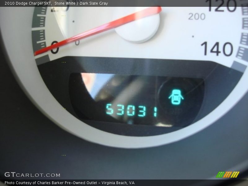 Stone White / Dark Slate Gray 2010 Dodge Charger SXT
