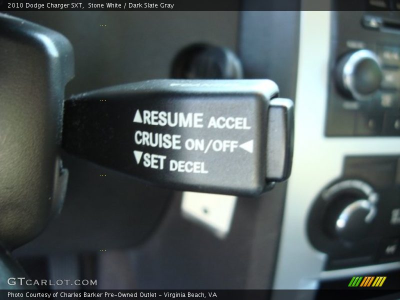 Stone White / Dark Slate Gray 2010 Dodge Charger SXT