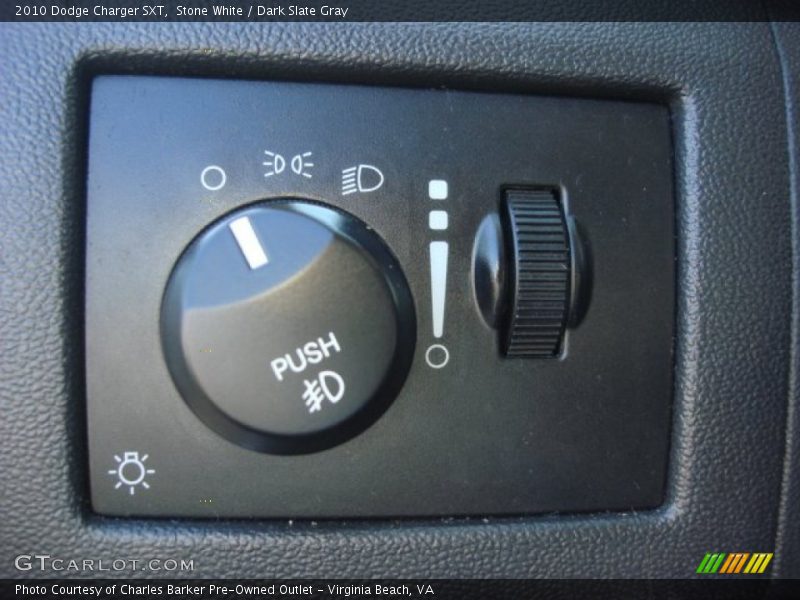 Stone White / Dark Slate Gray 2010 Dodge Charger SXT