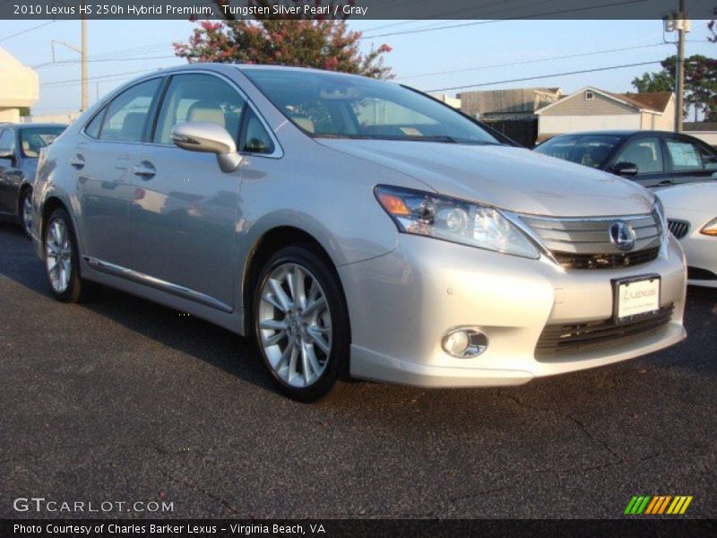 Tungsten Silver Pearl / Gray 2010 Lexus HS 250h Hybrid Premium