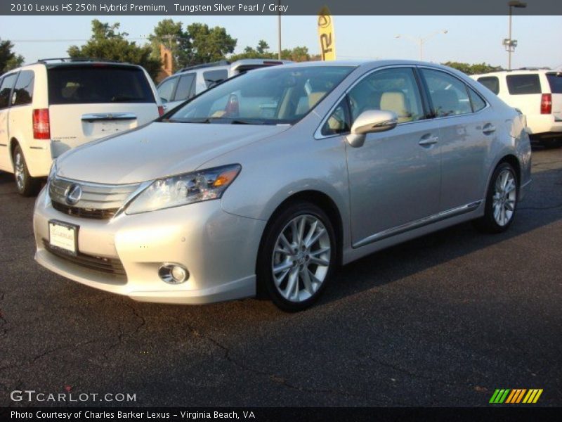 Tungsten Silver Pearl / Gray 2010 Lexus HS 250h Hybrid Premium