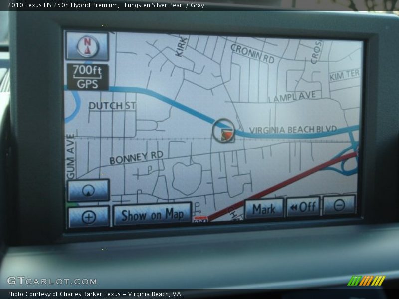 Navigation of 2010 HS 250h Hybrid Premium