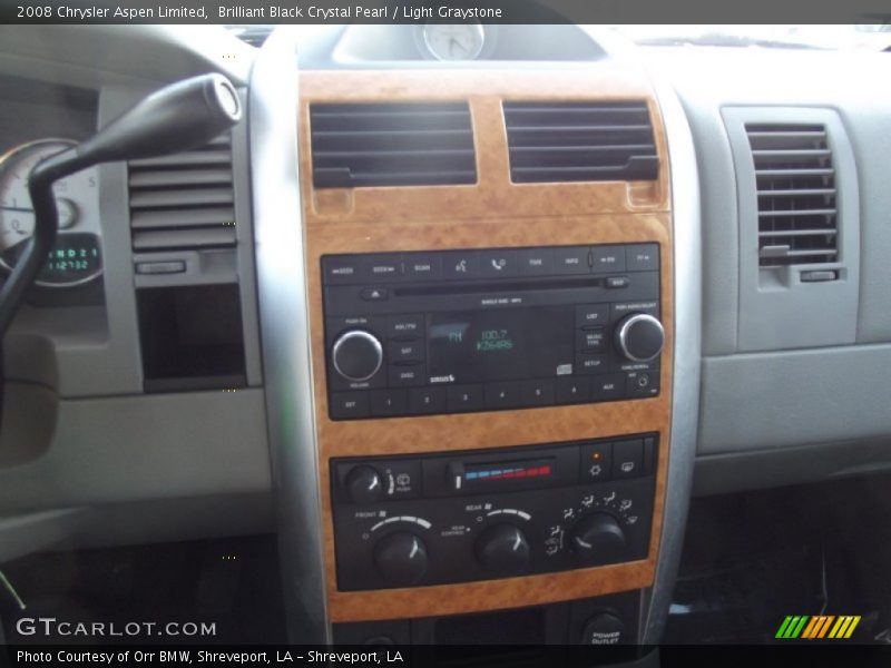 Brilliant Black Crystal Pearl / Light Graystone 2008 Chrysler Aspen Limited