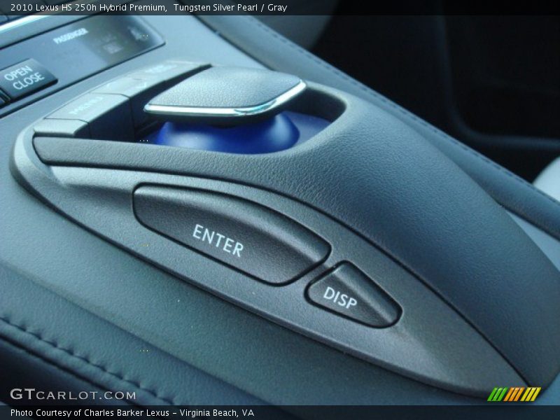 Controls of 2010 HS 250h Hybrid Premium