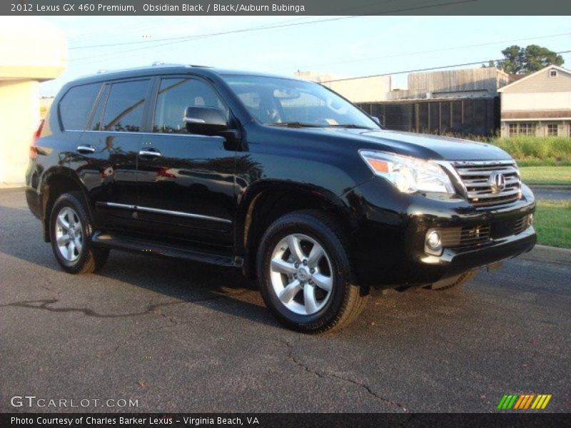 Obsidian Black / Black/Auburn Bubinga 2012 Lexus GX 460 Premium