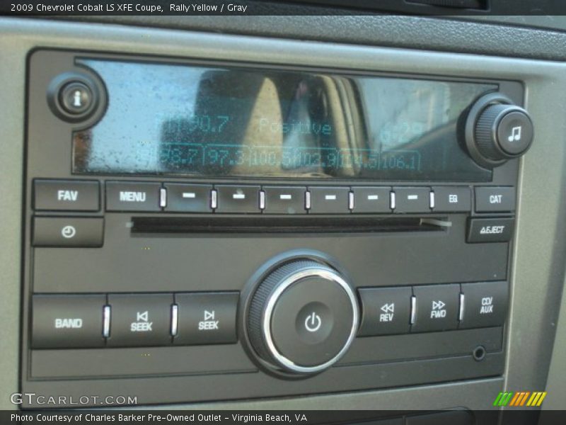 Audio System of 2009 Cobalt LS XFE Coupe