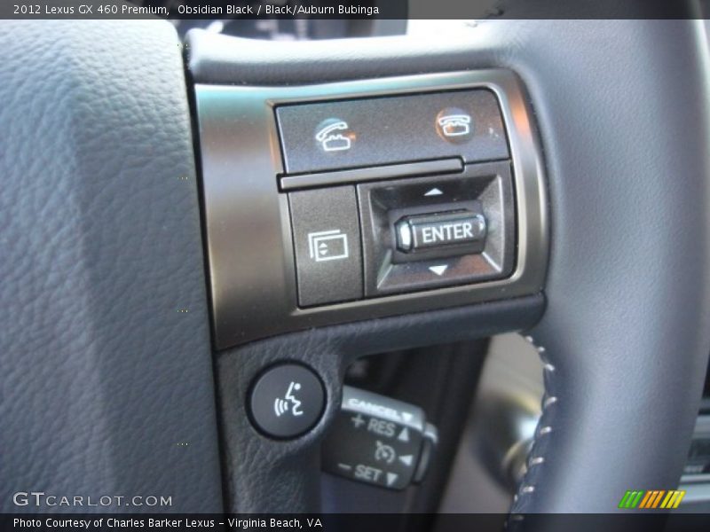 Obsidian Black / Black/Auburn Bubinga 2012 Lexus GX 460 Premium