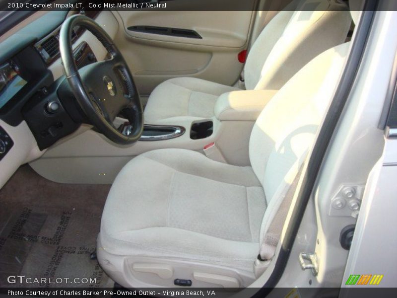 Gold Mist Metallic / Neutral 2010 Chevrolet Impala LT