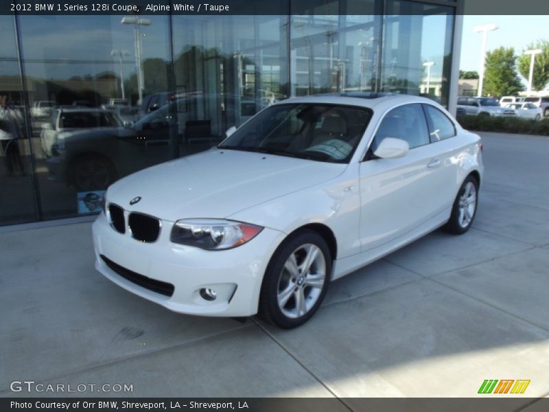 Alpine White / Taupe 2012 BMW 1 Series 128i Coupe