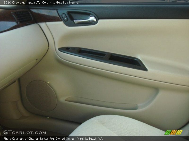 Gold Mist Metallic / Neutral 2010 Chevrolet Impala LT