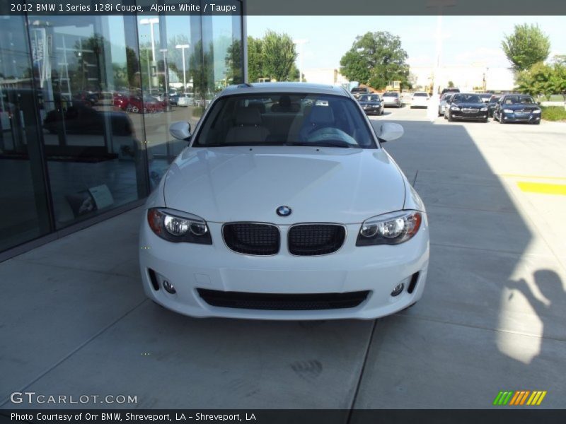 Alpine White / Taupe 2012 BMW 1 Series 128i Coupe