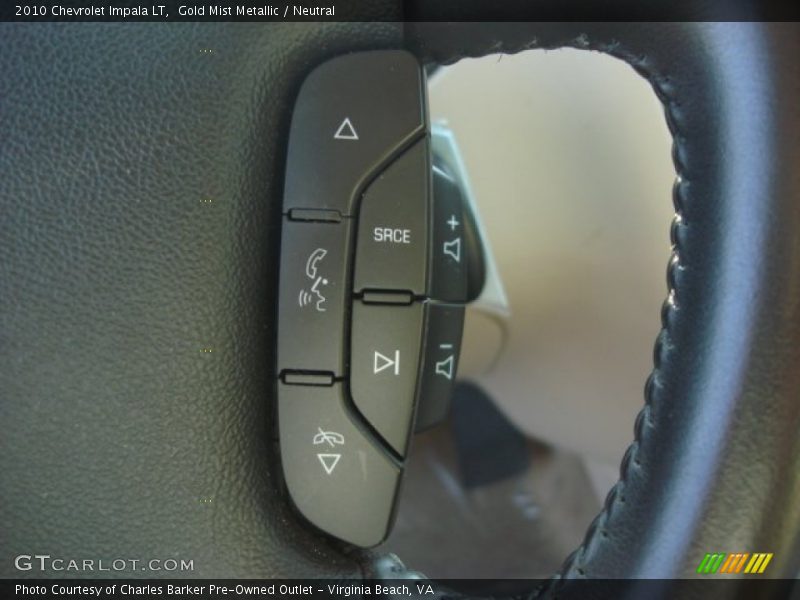 Gold Mist Metallic / Neutral 2010 Chevrolet Impala LT
