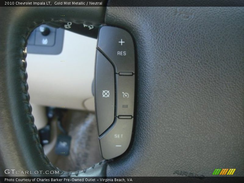 Gold Mist Metallic / Neutral 2010 Chevrolet Impala LT