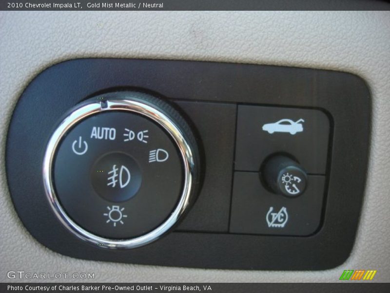 Gold Mist Metallic / Neutral 2010 Chevrolet Impala LT